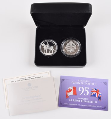 Lot 39 - The 95th Birthday of Her Majesty Royal Celebration Set.