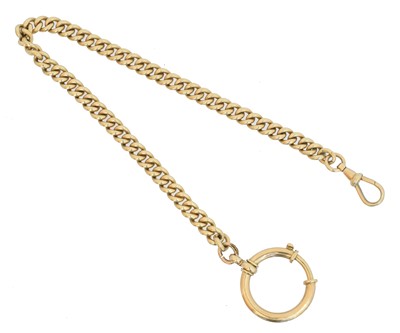 Lot 152 - An 14ct gold Albert chain