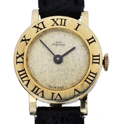 Lot 205 - A Jules Jurgensen manual wind wristwatch