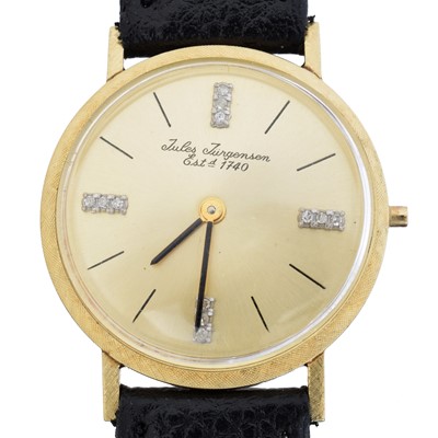 Lot 206 - A Jules Jurgensen manual wind wristwatch
