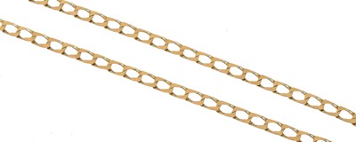 Lot 131 - A 9ct gold chain necklace