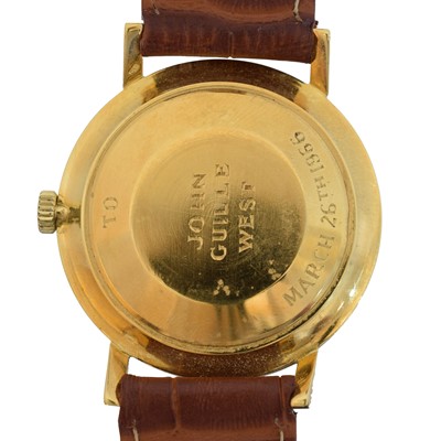 Lot 202 - An 18ct gold Girard-Perregaux Gyromatic Chronometer automatic wristwatch