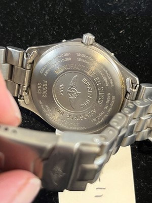 Lot 275 - A titanium Breitling Aerospace digital quartz wristwatch