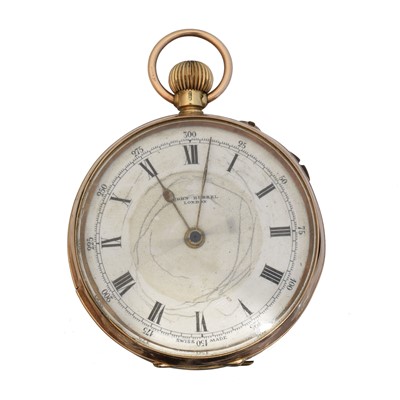 Lot 323 - A 9ct gold open face pocket watch by John Russel