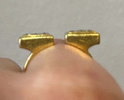 Lot 187 - A 1970s 18ct gold diamond dress ring by Cartier