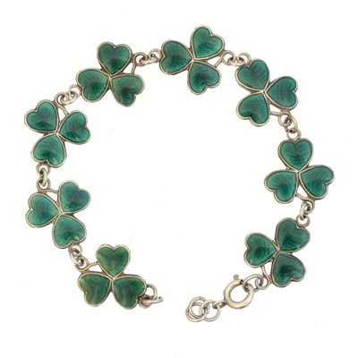 Lot 9 - An enamel bracelet by Ward Brothers