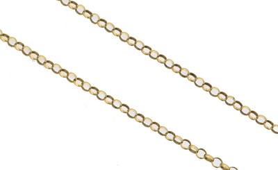 Lot 49 - A 9ct gold chain necklace