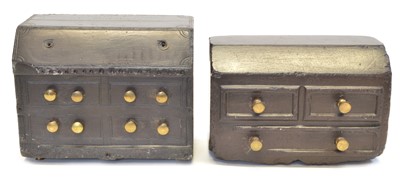 Lot 208 - Two late 19th century Welsh vernacular slate furniture models