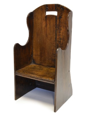 Lot 228 - 18th Century Oak Childrens Commode Chair