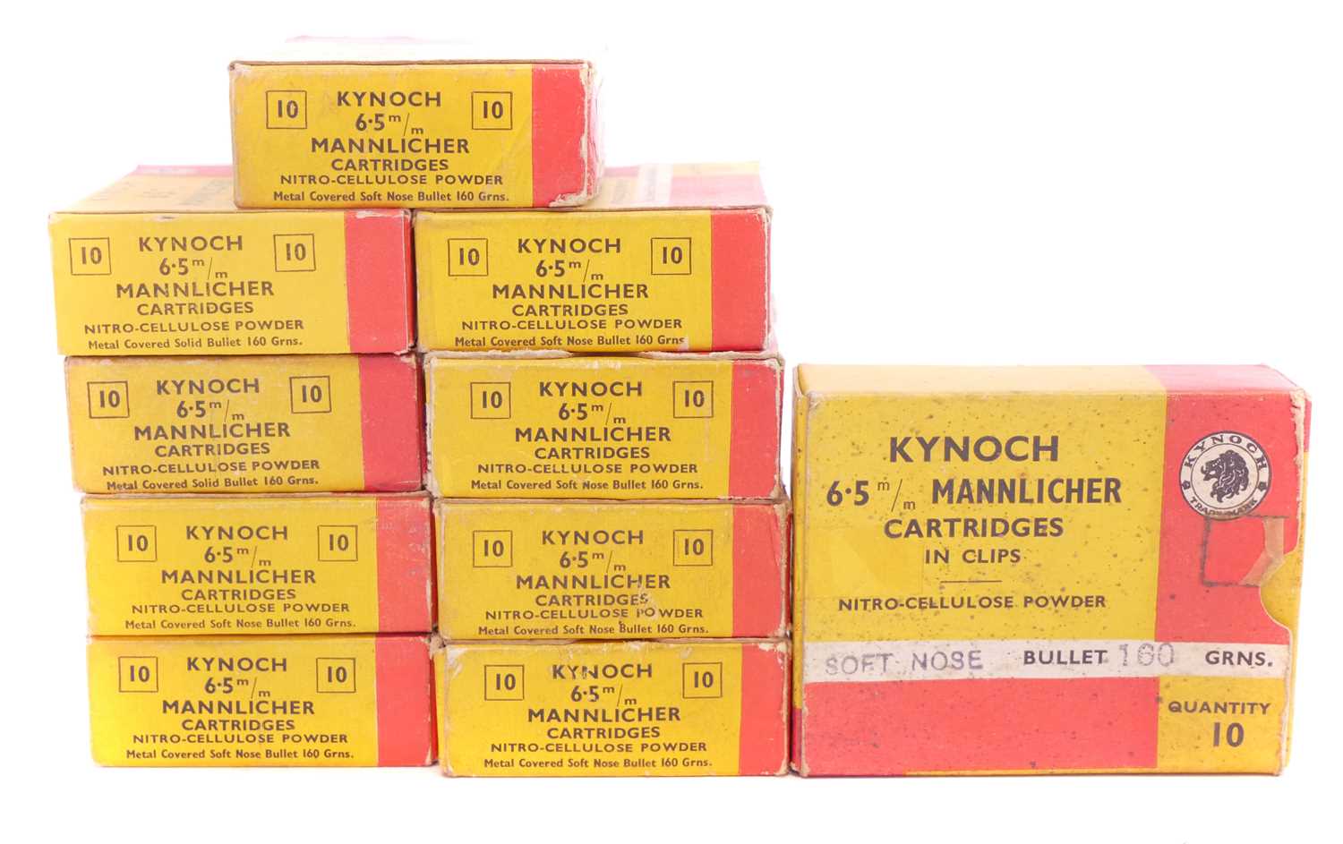 Lot 541 - Kynock 6.5mm Mannlicher ammunition LICENCE REQUIRED