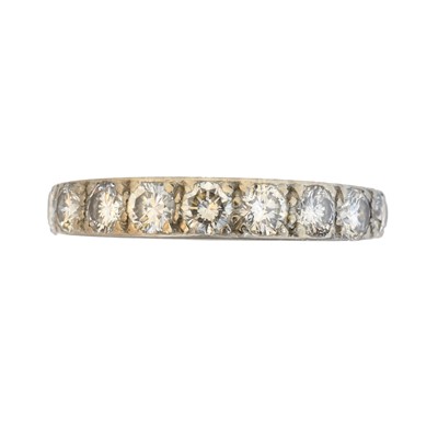 Lot 118 - A diamond band ring
