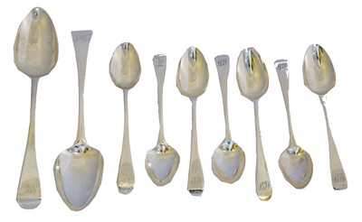 Lot 140 - A selection of George III silver flatware