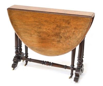 Lot 277 - Victorian walnut Sutherland table