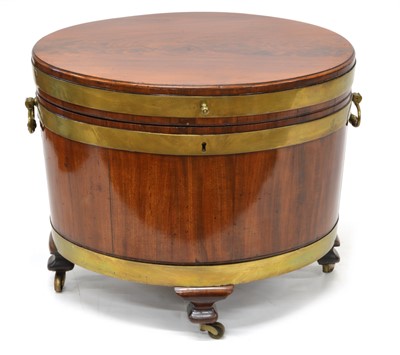 Lot 225 - Mahogany Brass Bound Cellarette