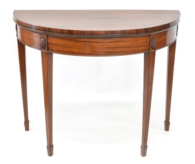 Lot 246 - George III mahogany Fold-Over Card table