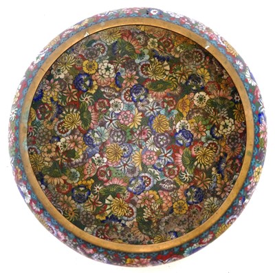 Lot 163 - Chinese millefiori cloisonné bowl