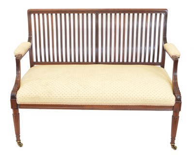 Lot 238 - Edwardian mahogany framed settee