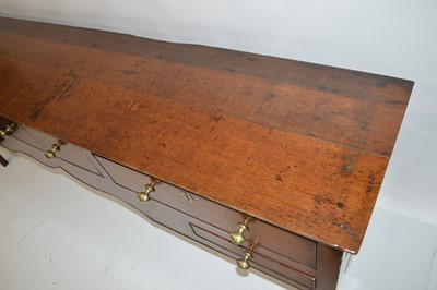 Lot 235 - George III oak dresser base