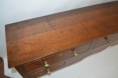Lot 235 - George III oak dresser base