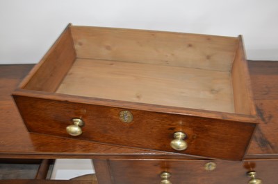 Lot 235 - George III oak dresser base