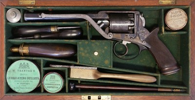 Lot 30 - Cased 54 bore percussion revolver