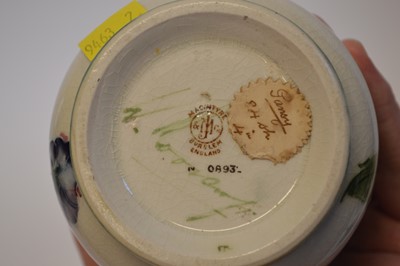 Lot 20 - Pansy pattern vase