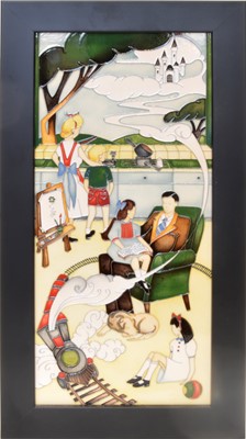 Lot 25 - Moorcroft 'Castles in the Air' limited edition plaque