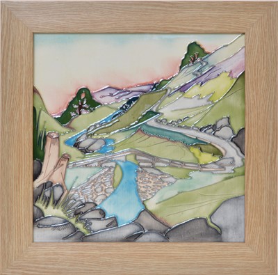Lot 22 - Moorcroft 'Bronte Bridge' limited edition plaque
