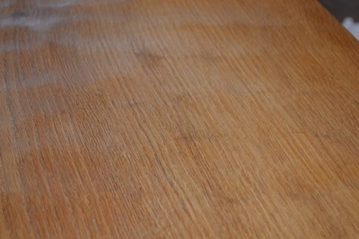Lot 70 - Mouseman oak 3ft refectory coffee table