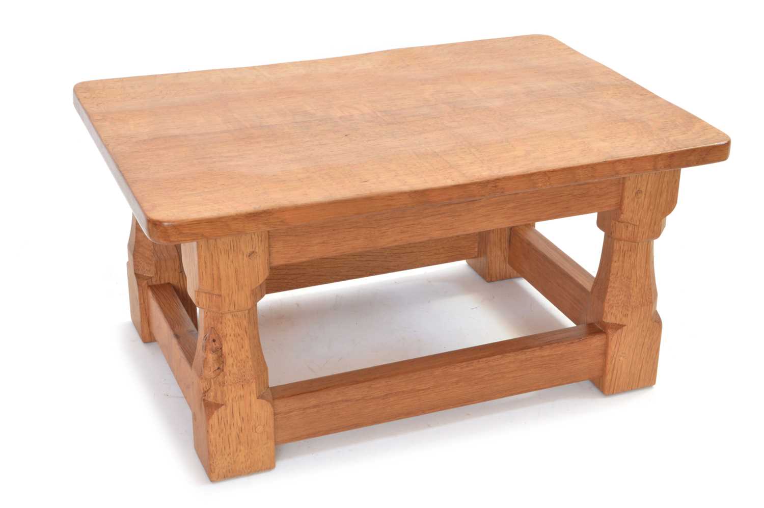 72 - Mouseman Oak Footstool