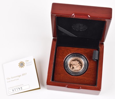 Lot 16 - Queen Elizabeth II, Gold Proof Sovereign, 2017.