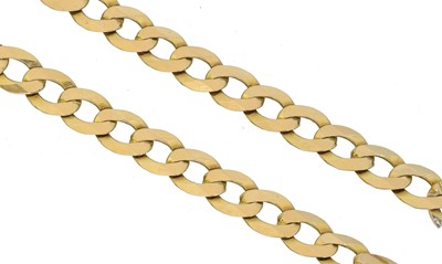Lot 75 - A 9ct gold chain necklace