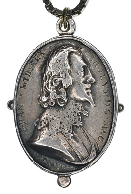 Lot 76 - A 17th century silver Royalist Badge for Charles I.