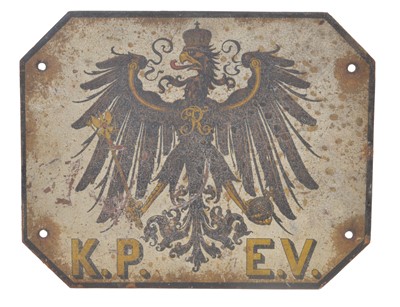 Lot 83 - K.P.E.V. Coach Plate