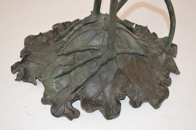 Lot 62 - Japanese bronze figure of a crane