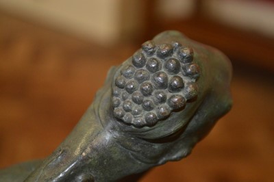Lot 62 - Japanese bronze figure of a crane