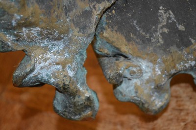 Lot 62 - Japanese bronze figure of a crane