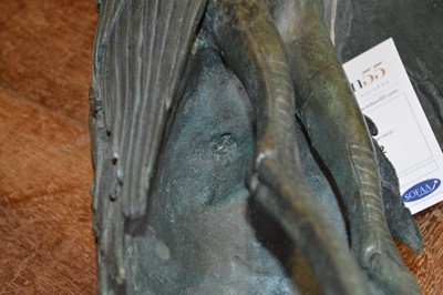 Lot 62 - Japanese bronze figure of a crane