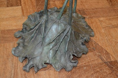 Lot 62 - Japanese bronze figure of a crane