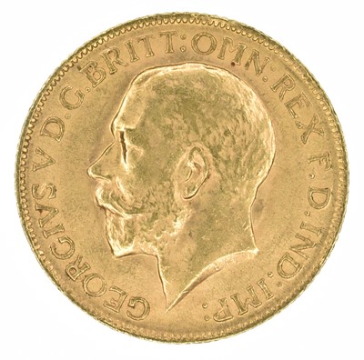 Lot 42 - King George V, Sovereign, 1912.
