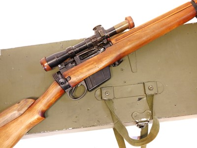 Lot 216 - BSA Lee Enfield L42 7.62 bolt action rifle, 28...