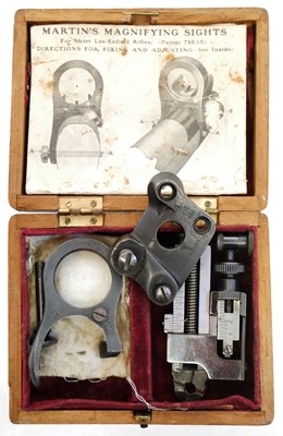 Lot 353 - Cased set of Alex Martin's Magnifying Sights,...