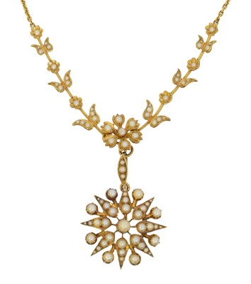 Lot 80 - An early 20th century split pearl necklace