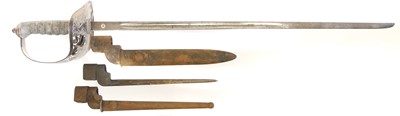 Lot 122 - Three Lee Enfield No.4 rifle bayonets,...
