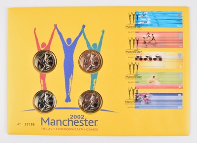 Lot 28 - The Royal Mint Queen Elizabeth II 2002 Manchester, Commonwealth Games coin cover.