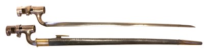 Lot 126 - P53 pattern bayonet with early scabbard...