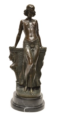 Lot 53 - Large bronze figure of Cleopatra