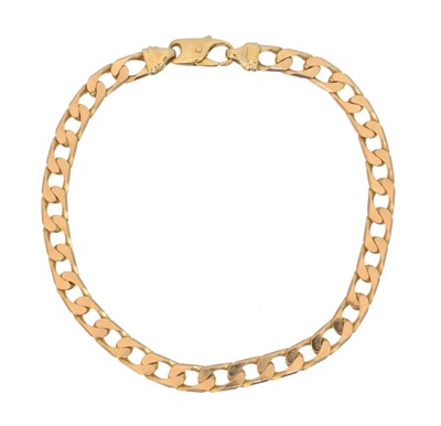 Lot 14 - A 9ct gold bracelet by UnoAErre