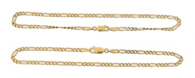Lot 21 - Two 9ct gold bracelets