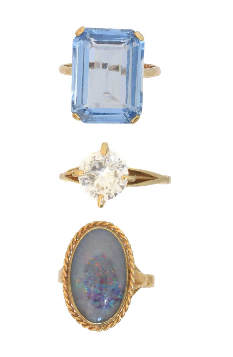 Lot 97 - Three dress rings